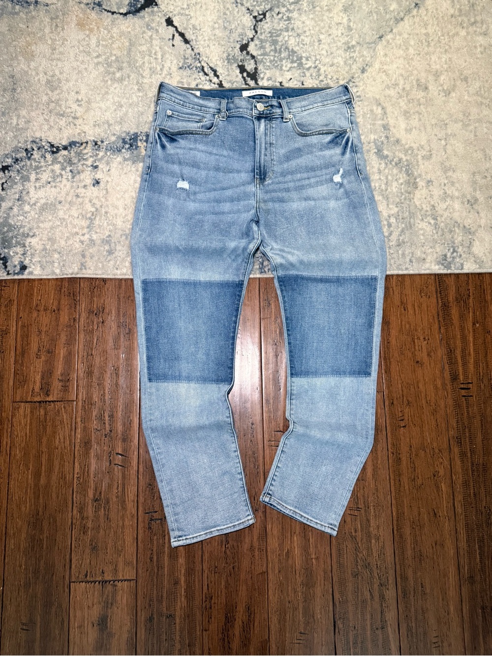 PacSun Slim Taper Two-Tone Patchwork Jeans – Size 34x32